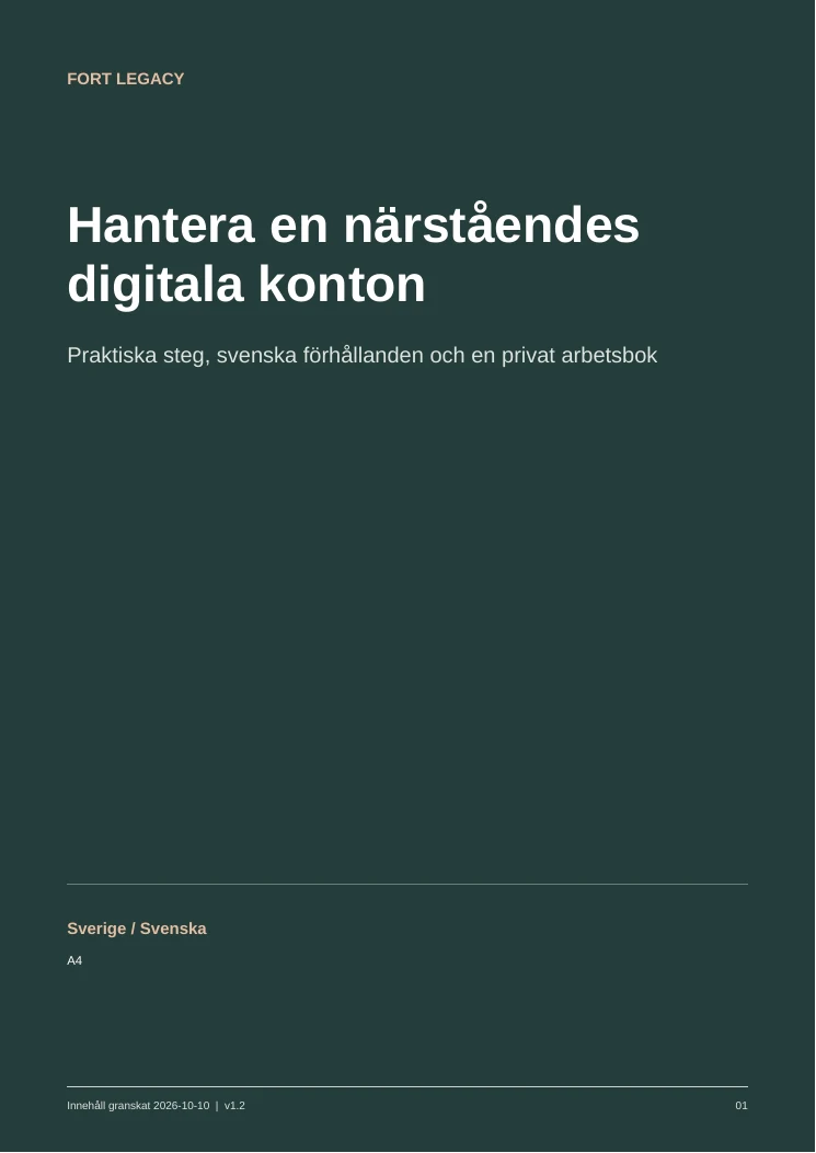 PDF-guide: Sverige / Svenska